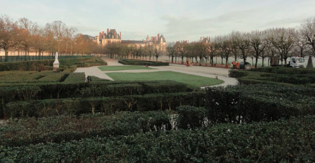 Inauguration du labyrinthe des jardins du château de Fontainebleau